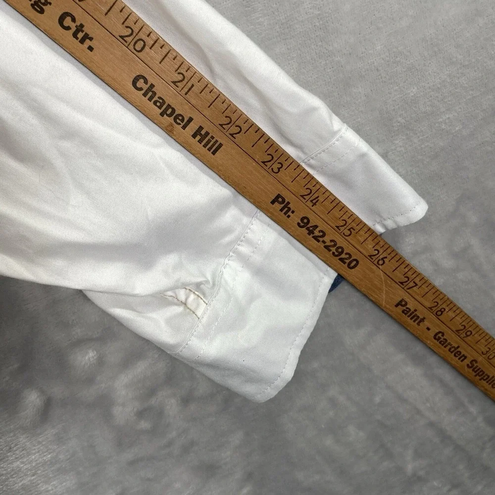 Carbon 2 Cobalt Shirt Mens XXL Button Up White Oxford Long Sleeve Cotton 2XL